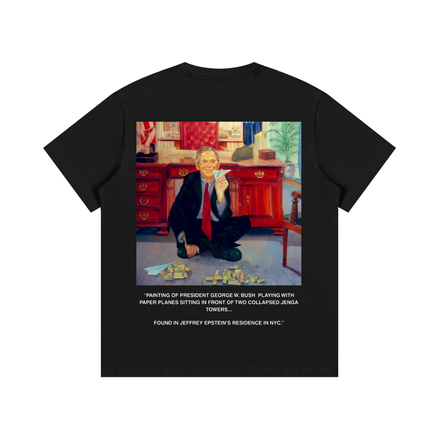 BUSH PAINTING T-SHIRT BLACK