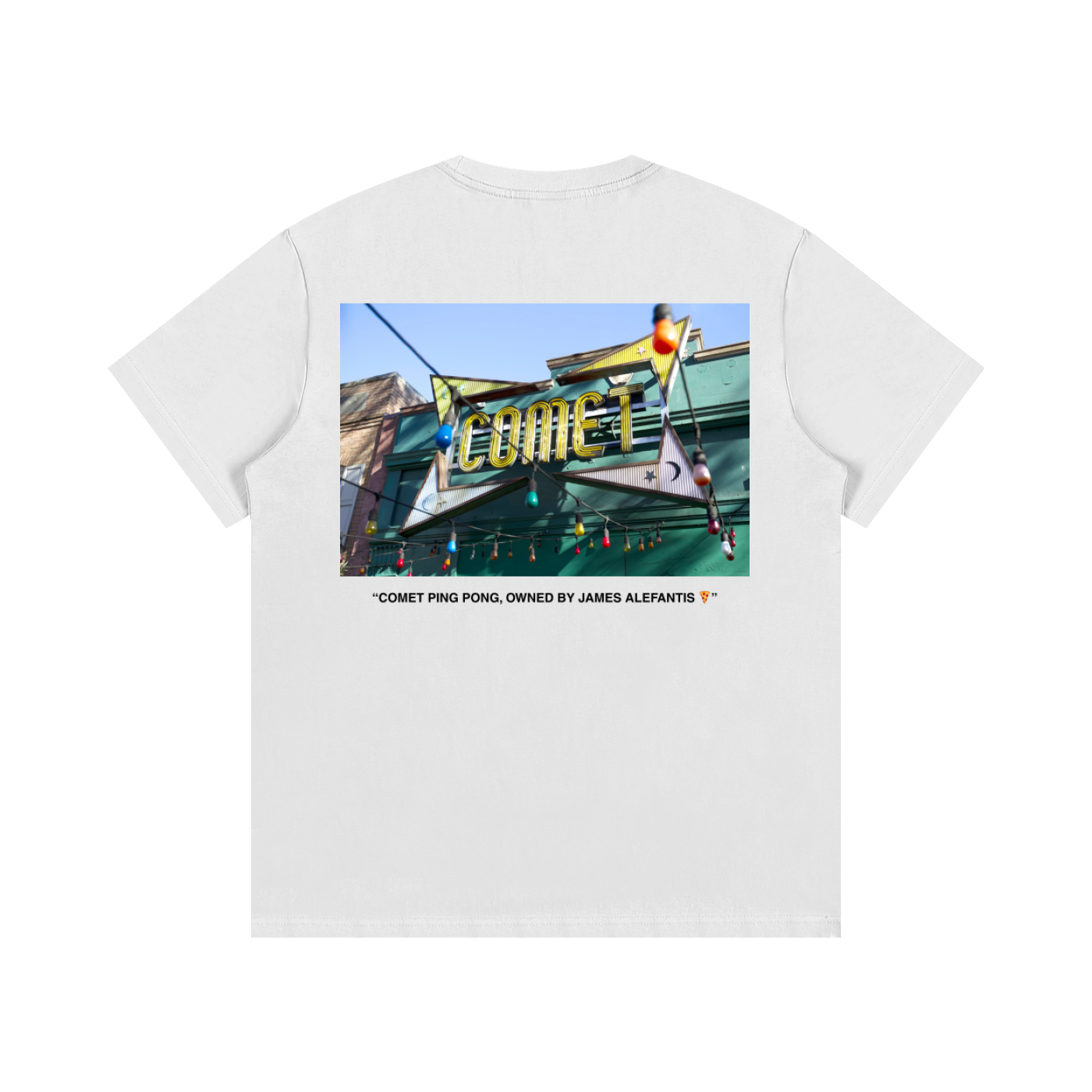 COMET PIZZA T-SHIRT WHITE